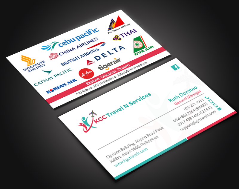Business Card Design by chandrayaan.creative for KGC TRAVEL N SERVICES | Design #12350641