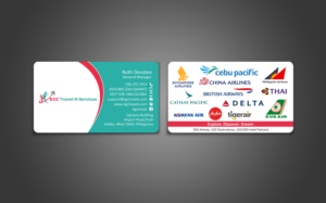 Business Card Design by chandrayaan.creative for KGC TRAVEL N SERVICES | Design: #12350644