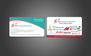 Business Card Design by chandrayaan.creative for KGC TRAVEL N SERVICES | Design: #12358229