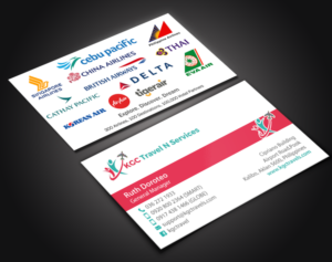 Business Card Design by chandrayaan.creative for KGC TRAVEL N SERVICES | Design: #12358230