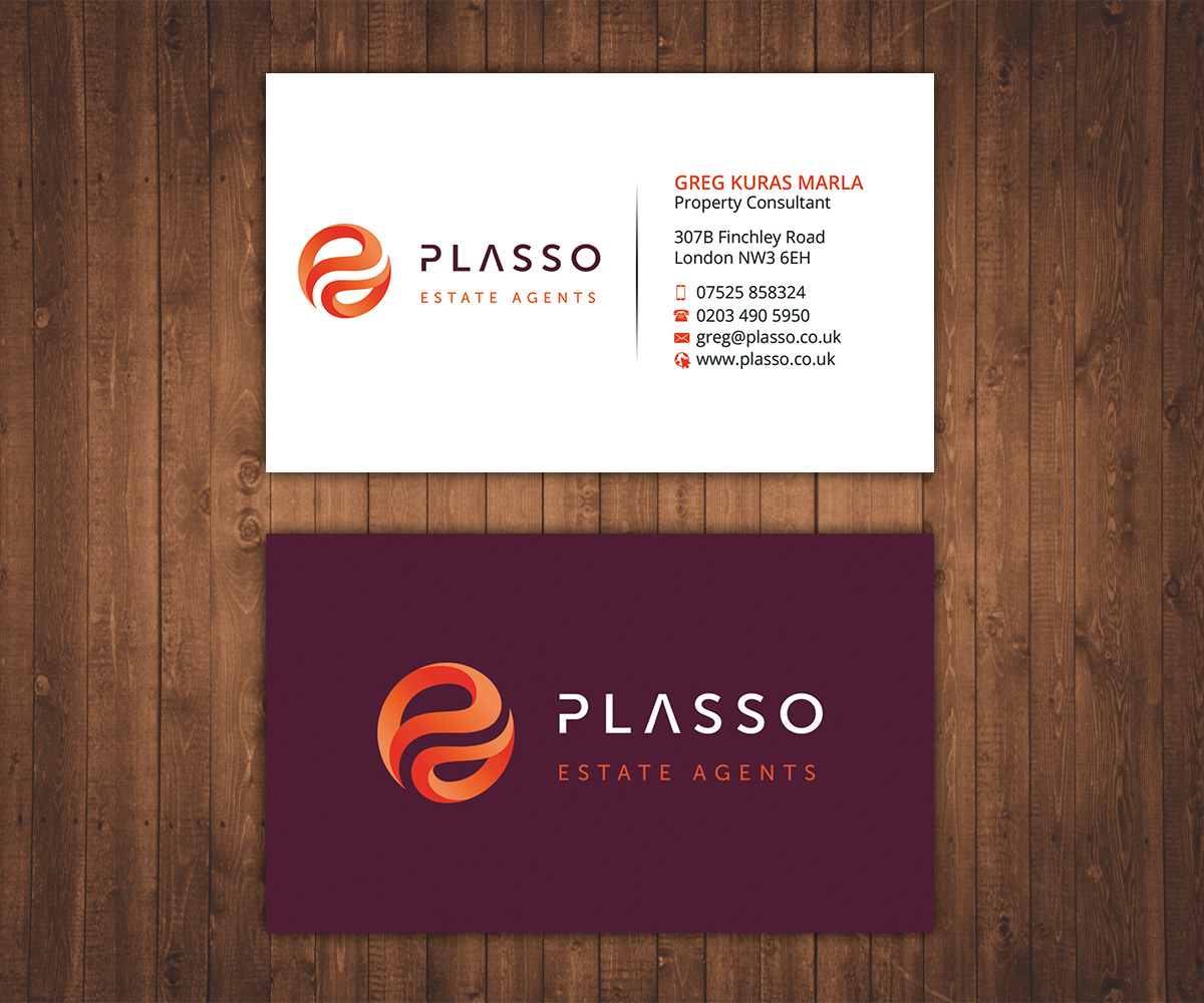 Business Card Design by Stylez Designz for Plasso | Design #12403225