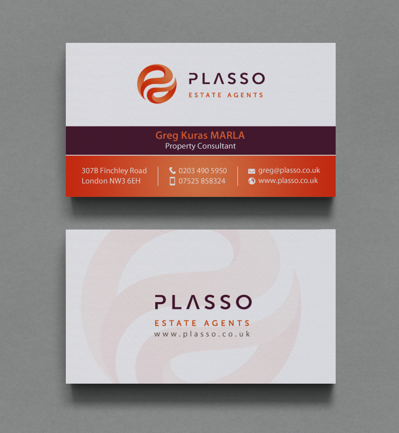 Business Card Design by chandrayaan.creative for Plasso | Design #12348053