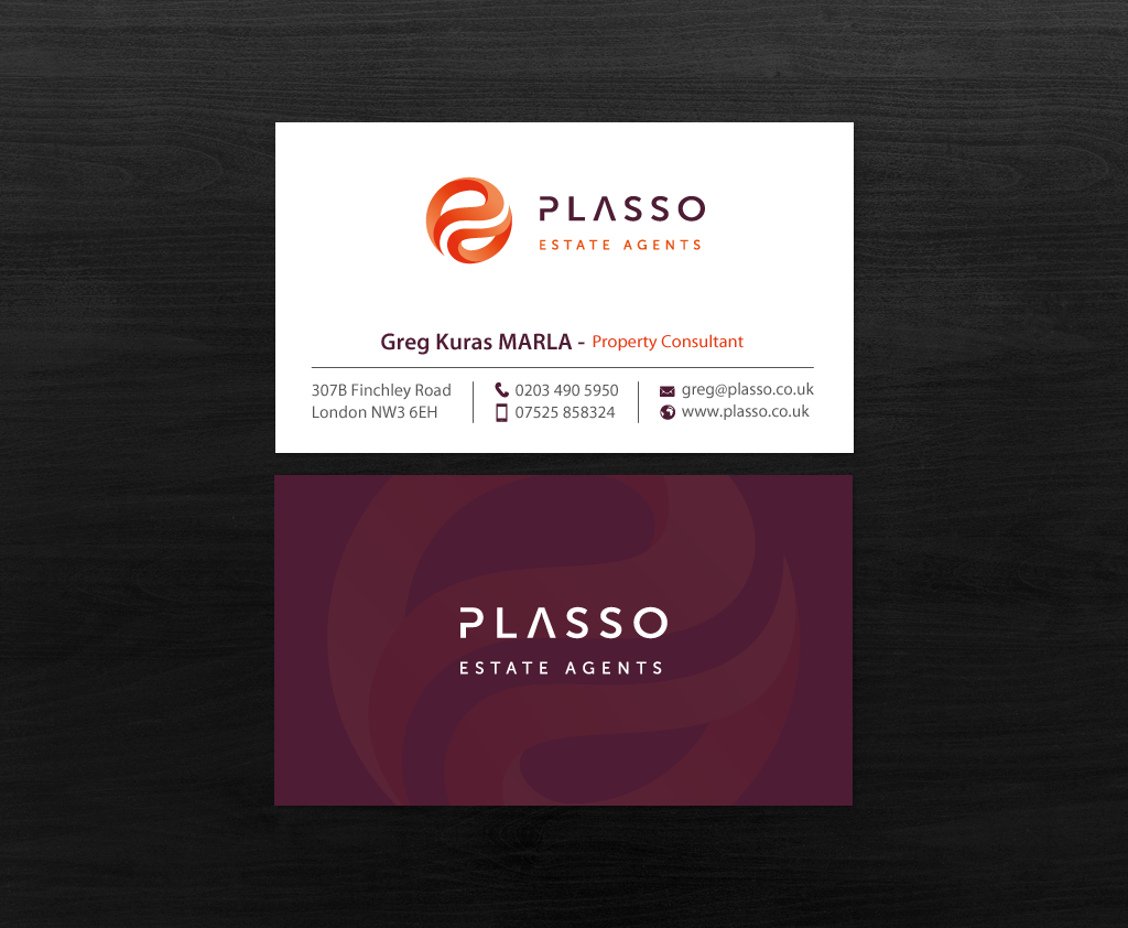 Business Card Design by chandrayaan.creative for Plasso | Design #12364634