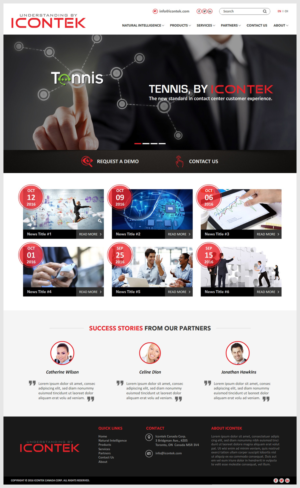 Wordpress Design by -Marc- for Icontek | Design: #12360204