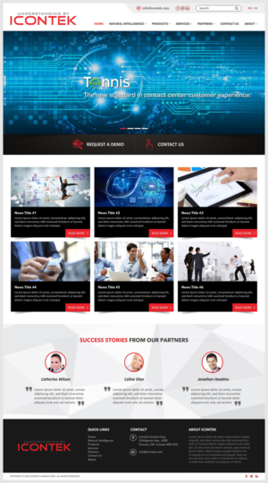 Wordpress Design by -Marc- for Icontek | Design: #12360714