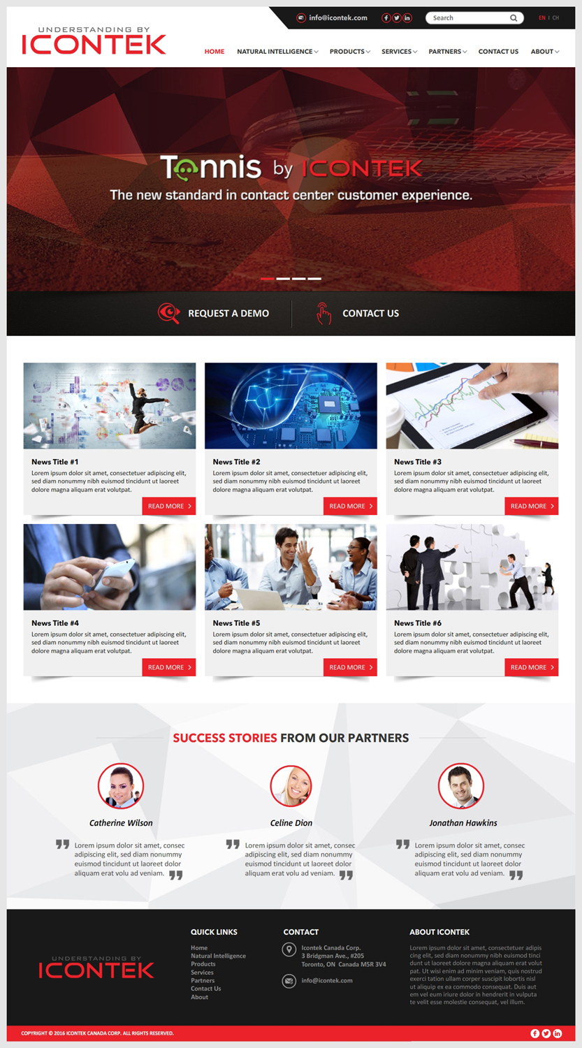 Wordpress Design by -Marc- for Icontek | Design #12360719