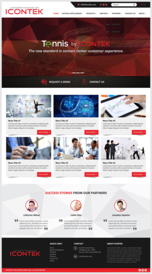 Wordpress Design by -Marc- for Icontek | Design: #12360719