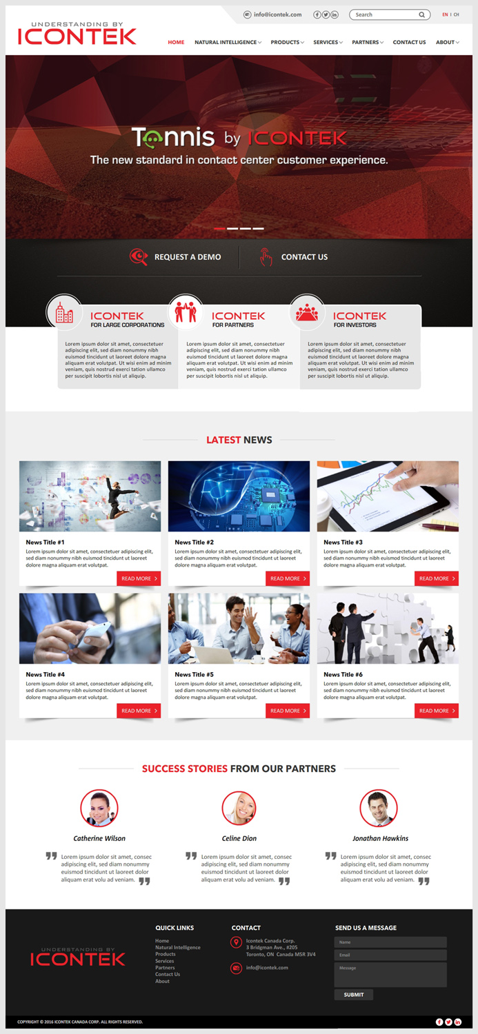 Wordpress Design by -Marc- for Icontek | Design: #12361515