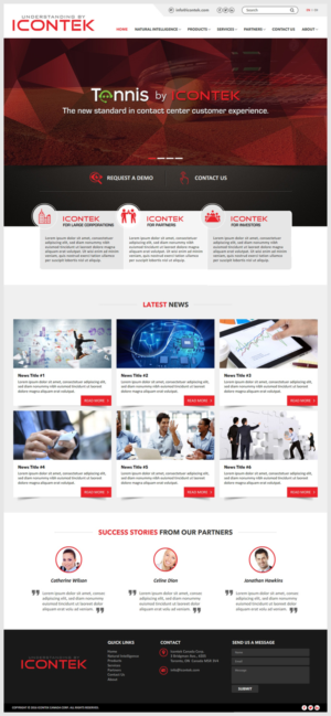 Wordpress Design by -Marc- for Icontek | Design: #12361515