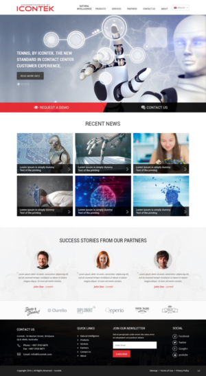 Wordpress Design by pb for Icontek | Design: #12365119
