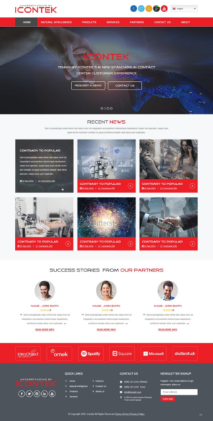 Wordpress Design by pb for Icontek | Design: #12365120