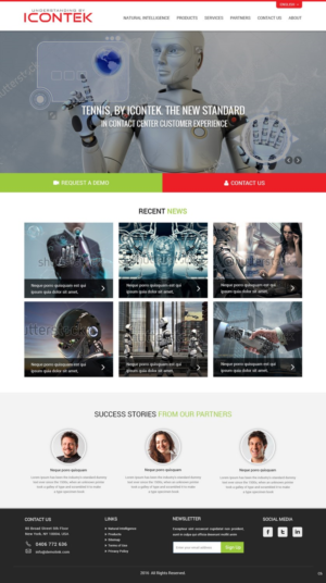 Wordpress Design by pb for Icontek | Design: #12365123