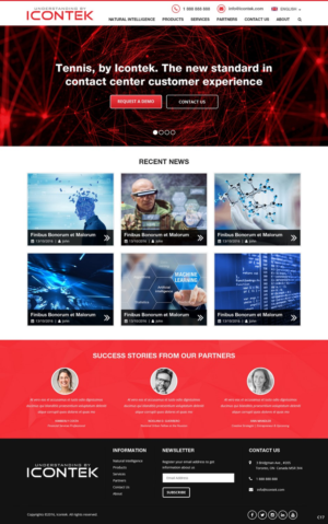 Wordpress Design by pb for Icontek | Design: #12365124