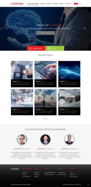 Wordpress Design by pb for Icontek | Design: #12365128
