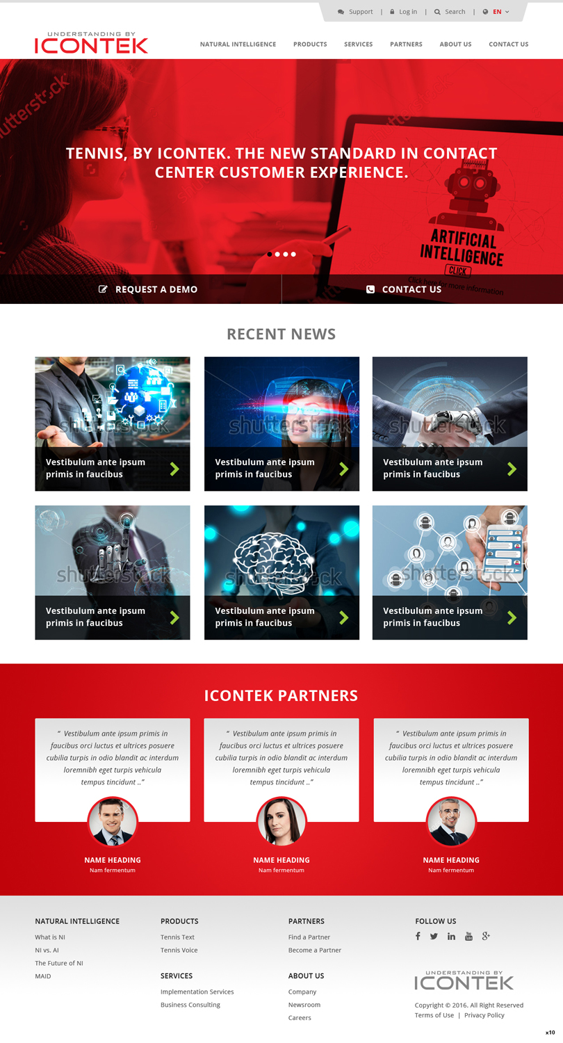 Wordpress Design by pb for Icontek | Design #12365130
