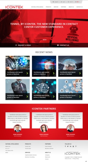 Wordpress Design by pb for Icontek | Design: #12365130