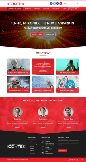 Wordpress Design by pb for Icontek | Design: #12365131