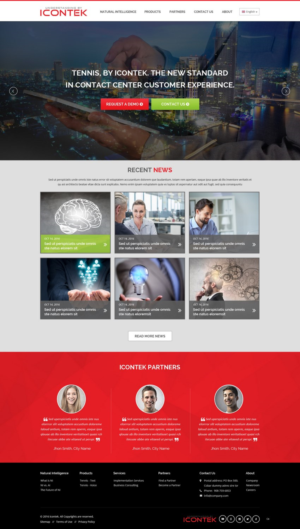 Wordpress Design by pb for Icontek | Design: #12365132