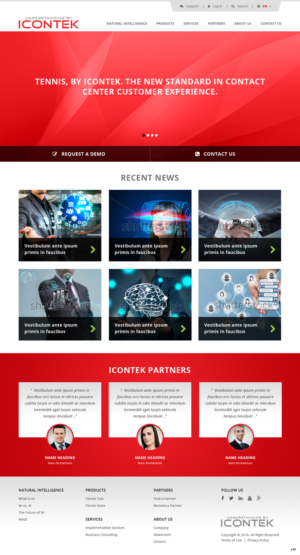 Wordpress Design by pb for Icontek | Design: #12365133