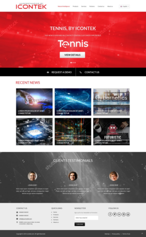 Wordpress Design by pb for Icontek | Design: #12374509