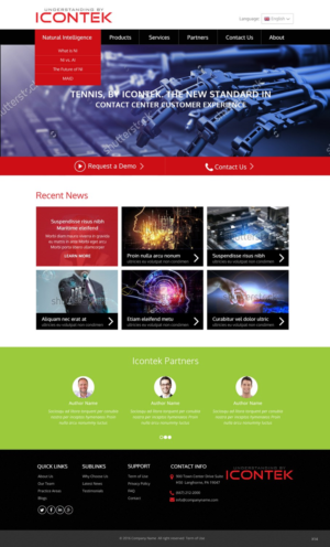 Wordpress Design by pb for Icontek | Design: #12374511