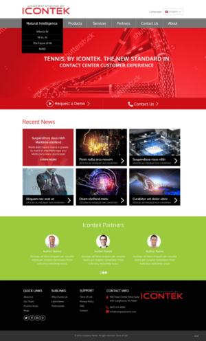 Wordpress Design by pb for Icontek | Design: #12374512