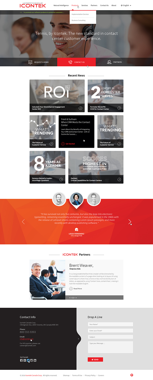 Wordpress Design by Ved Web Services for Icontek | Design #12373568