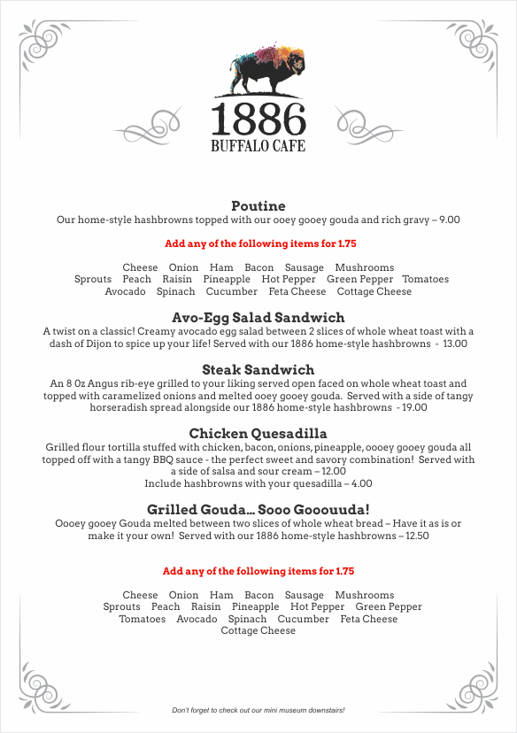 Menu Design by pa2pat for this project | Design #12377890
