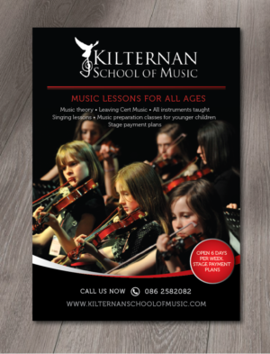 Flyer Design by alex989 for KIlternan School of Music | Design: #12398657