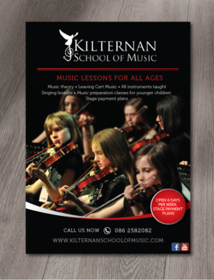 Flyer Design by alex989 for KIlternan School of Music | Design: #12398926