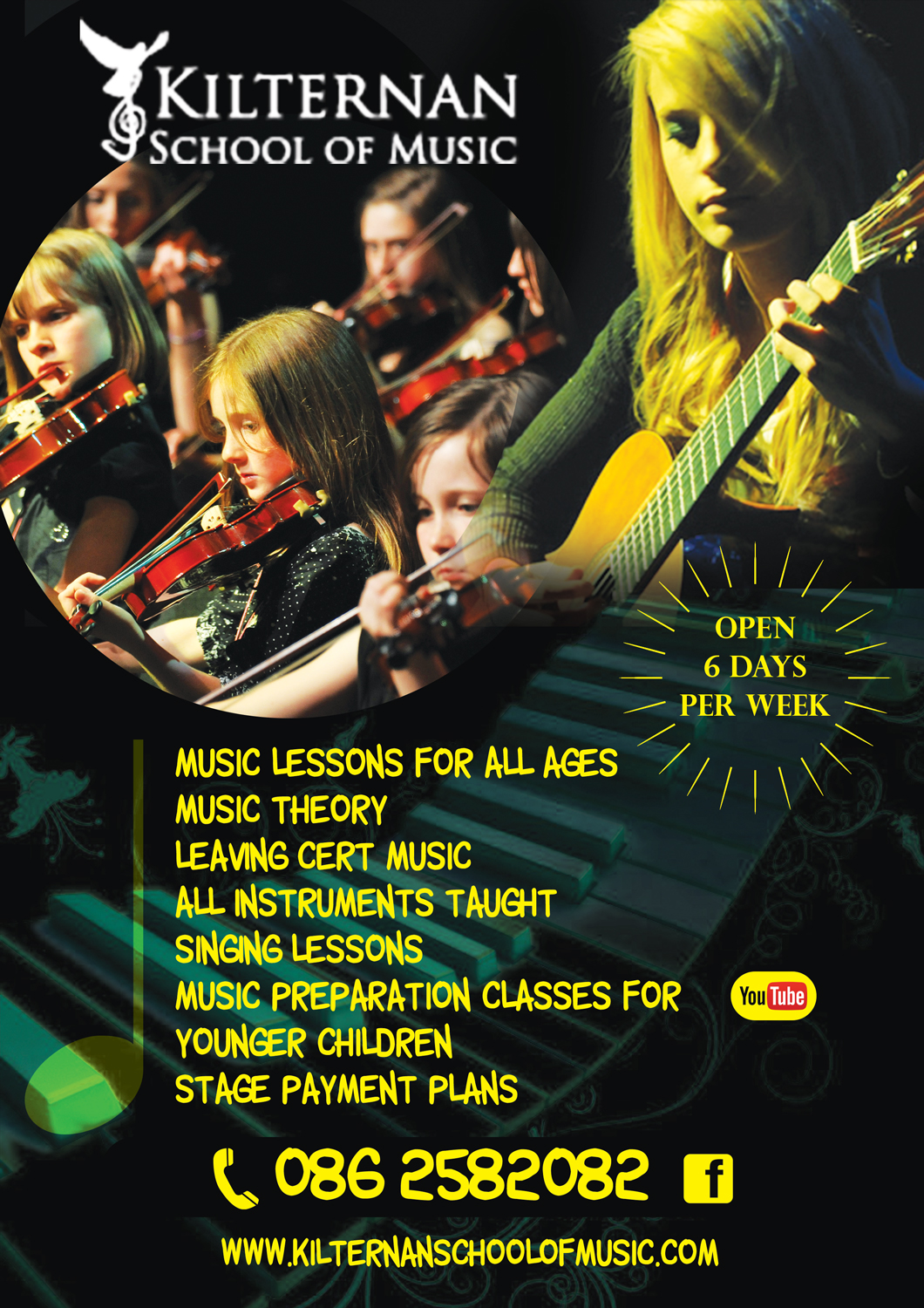 Diseño de Flyer por leuchi para KIlternan School of Music | Diseño #12379652
