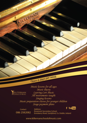 Flyer Design by Marina for KIlternan School of Music | Design: #12386168