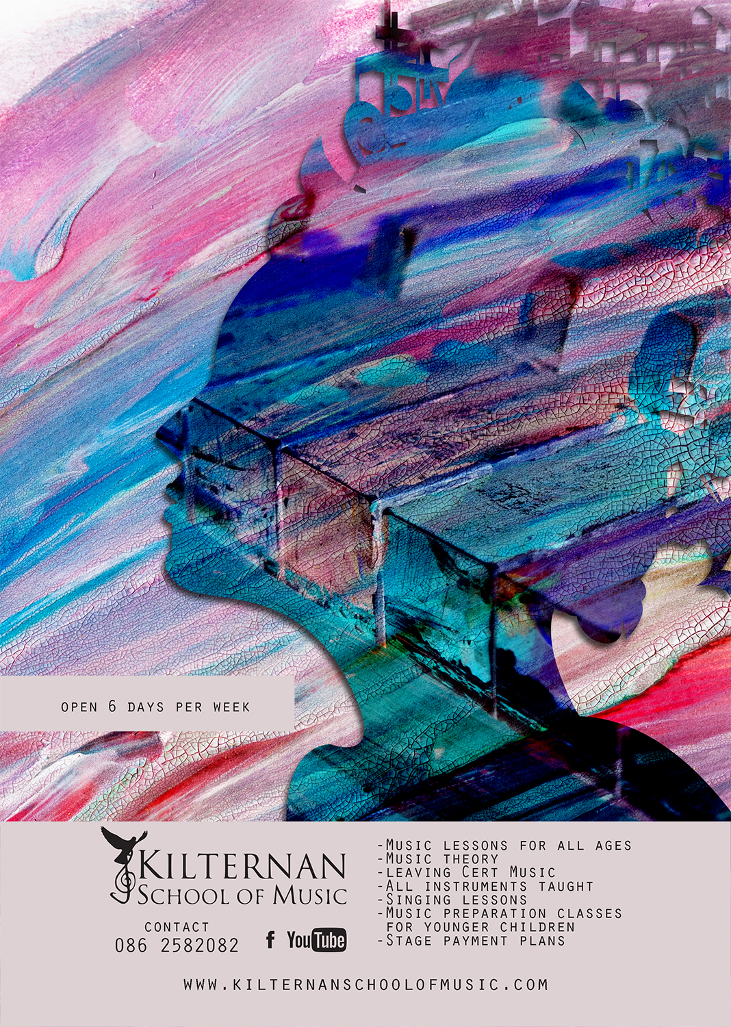 Flyer Design by Marina for KIlternan School of Music | Design #12392732