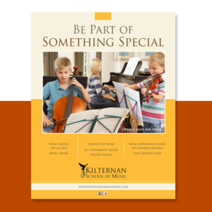 Flyer Design by Pia Ceccarelli  for KIlternan School of Music | Design: #12426405