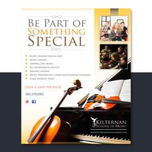 Flyer Design by Pia Ceccarelli  for KIlternan School of Music | Design: #12426417