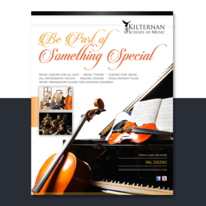 Flyer Design by Pia Ceccarelli  for KIlternan School of Music | Design: #12426420
