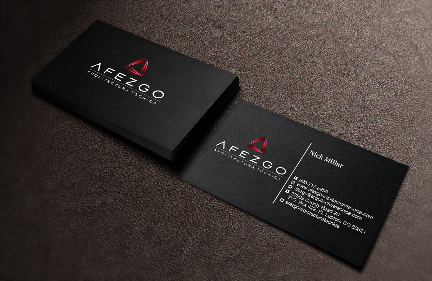 Business Card Design by Pixi Dust for AFEZGO | Design #12366193