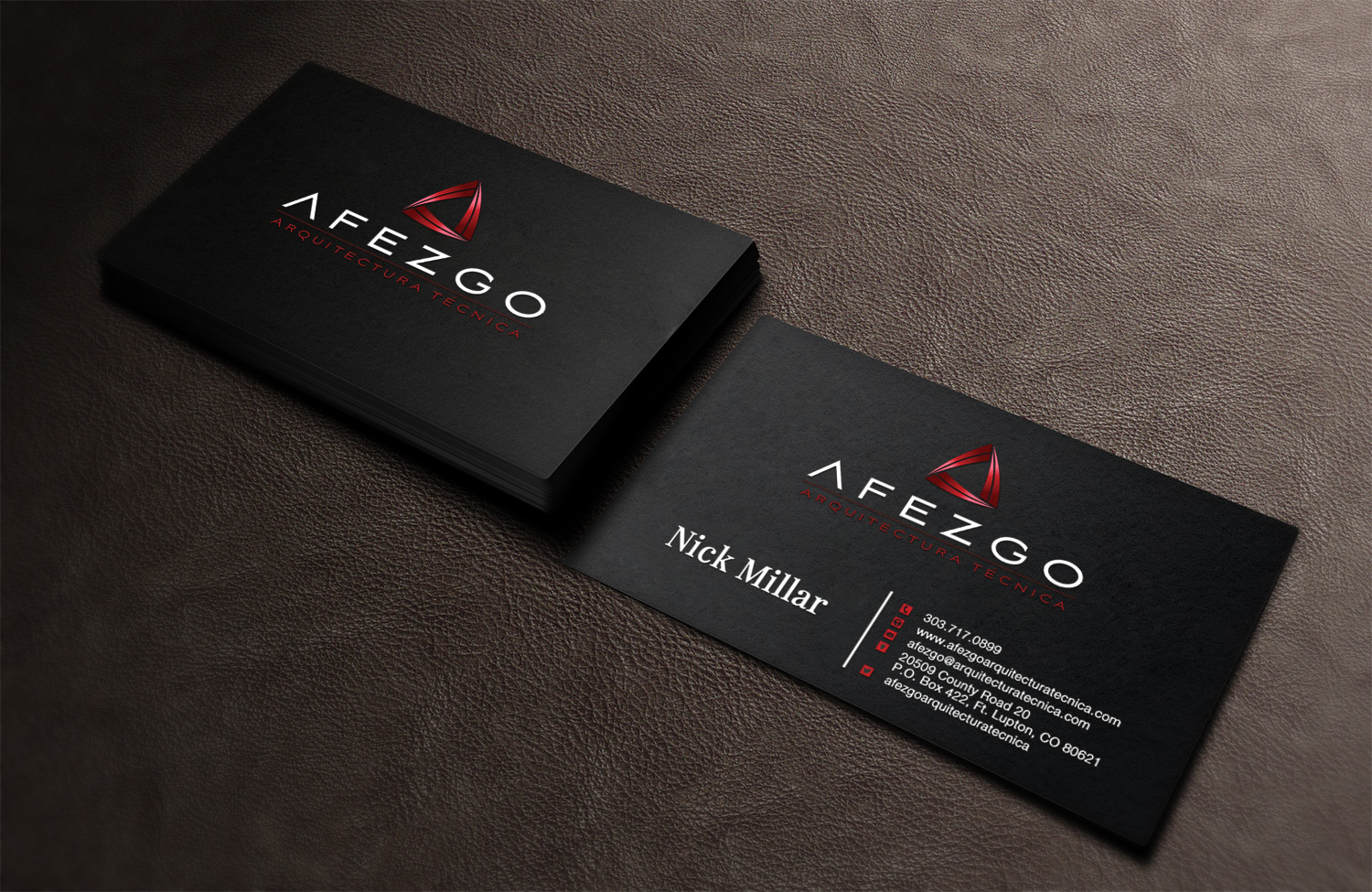 Business Card Design by Pixi Dust for AFEZGO | Design #12366194