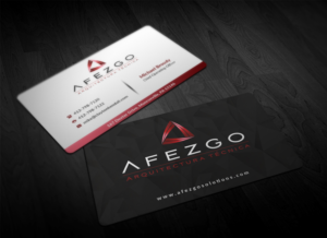 Business Card Design by Pointless Pixels India for AFEZGO | Design: #12358293