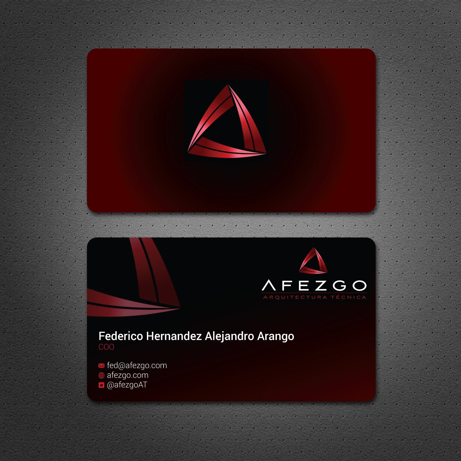 Business Card Design by Dezero for AFEZGO | Design #12368726
