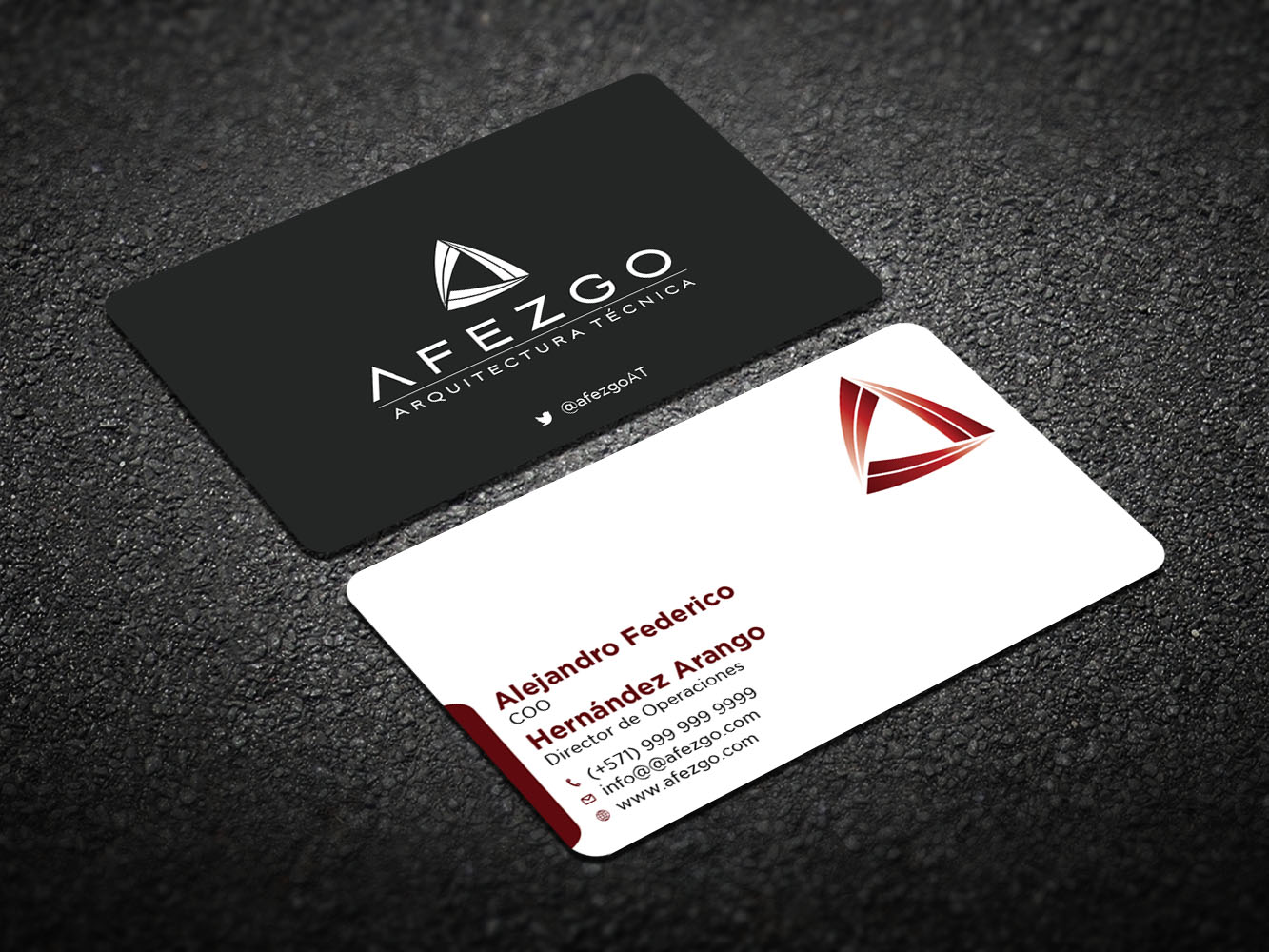 Business Card Design by Verified artistry (Design garden) for AFEZGO | Design #12439881