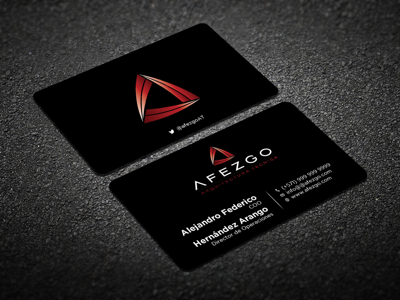 Business Card Design by Verified artistry (Design garden) for AFEZGO | Design #12439892