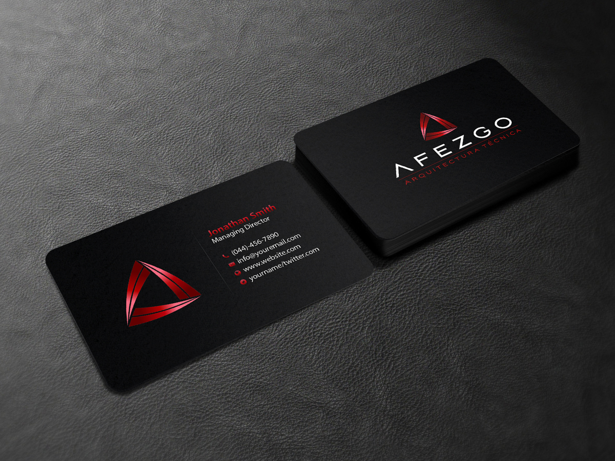 Business Card Design by Creations Box 2015 for AFEZGO | Design #12366722