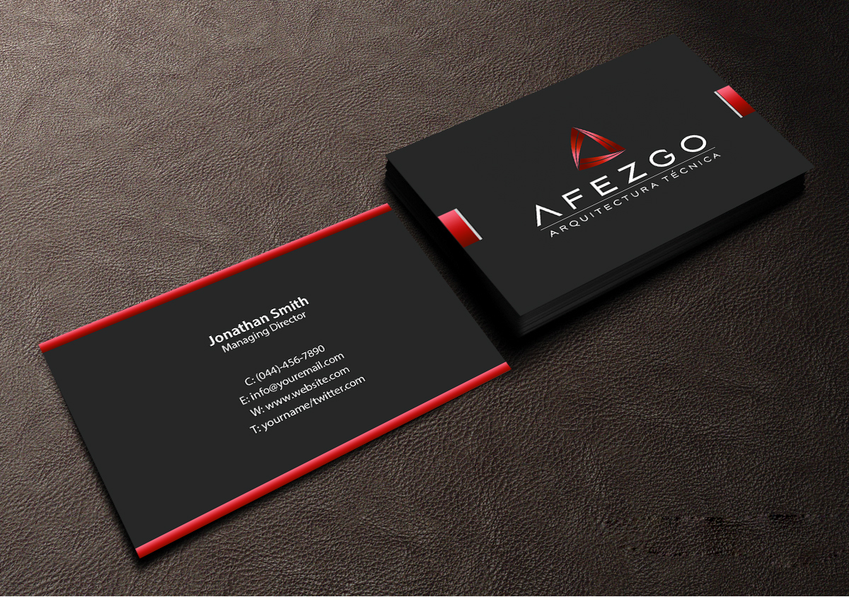 Business Card Design by Creations Box 2015 for AFEZGO | Design #12366723