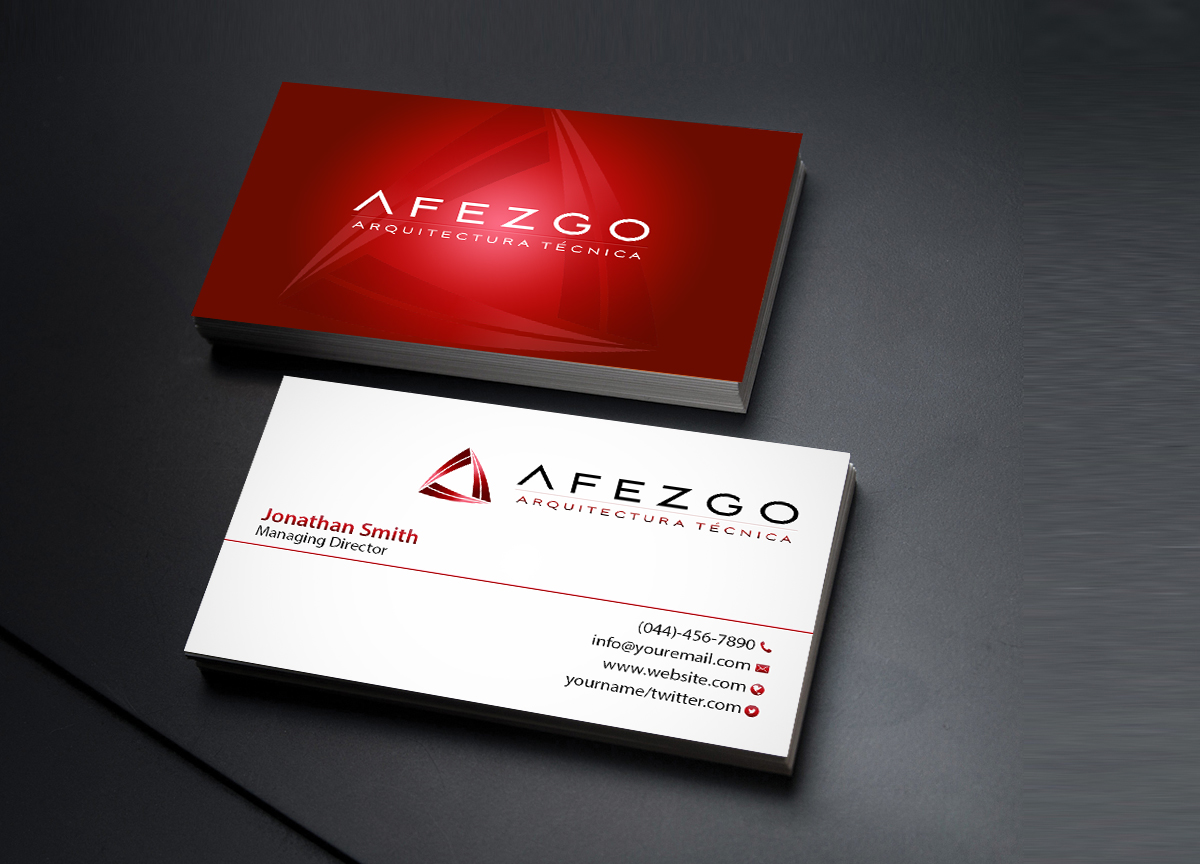 Business Card Design by Creations Box 2015 for AFEZGO | Design #12366724