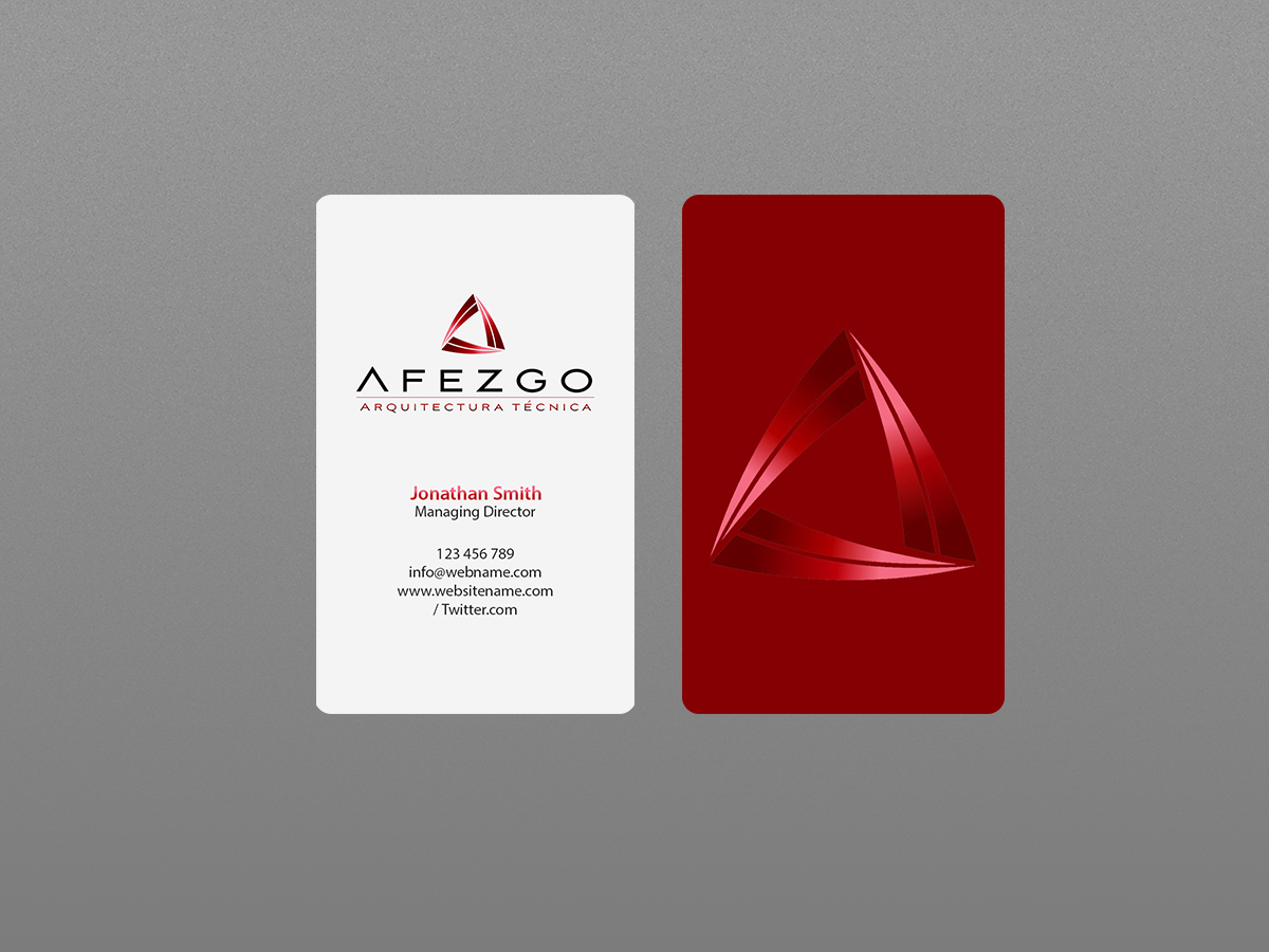 Business Card Design by Creations Box 2015 for AFEZGO | Design #12366729