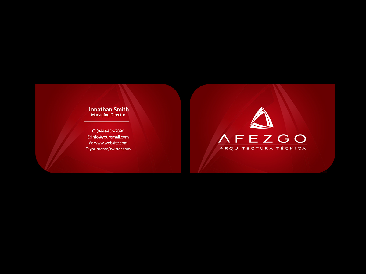 Business Card Design by Creations Box 2015 for AFEZGO | Design #12366736