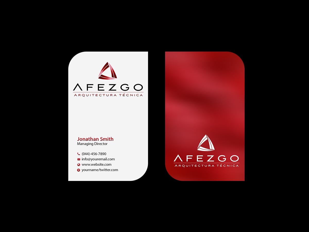 Business Card Design by Creations Box 2015 for AFEZGO | Design #12366742