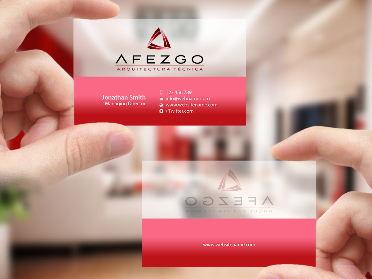 Business Card Design by Creations Box 2015 for AFEZGO | Design #12366747