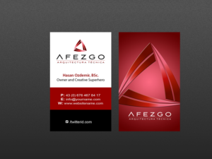 Business Card Design by Creations Box 2015 for AFEZGO | Design: #12366750